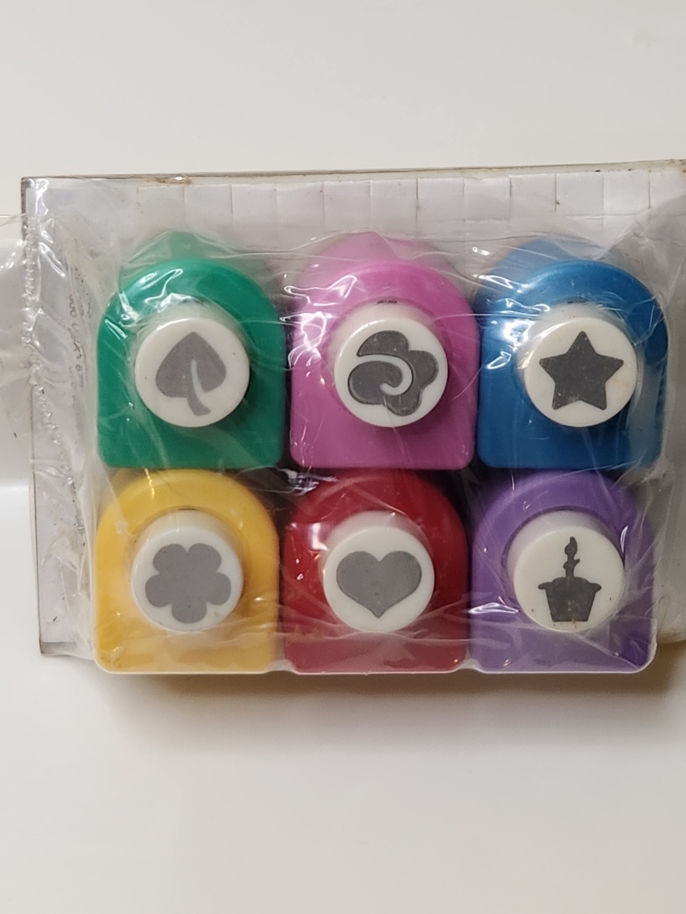 Vtg 2005 Plaid Enterprises Sealed Set Of 6 Paper Punches With Pop Dots